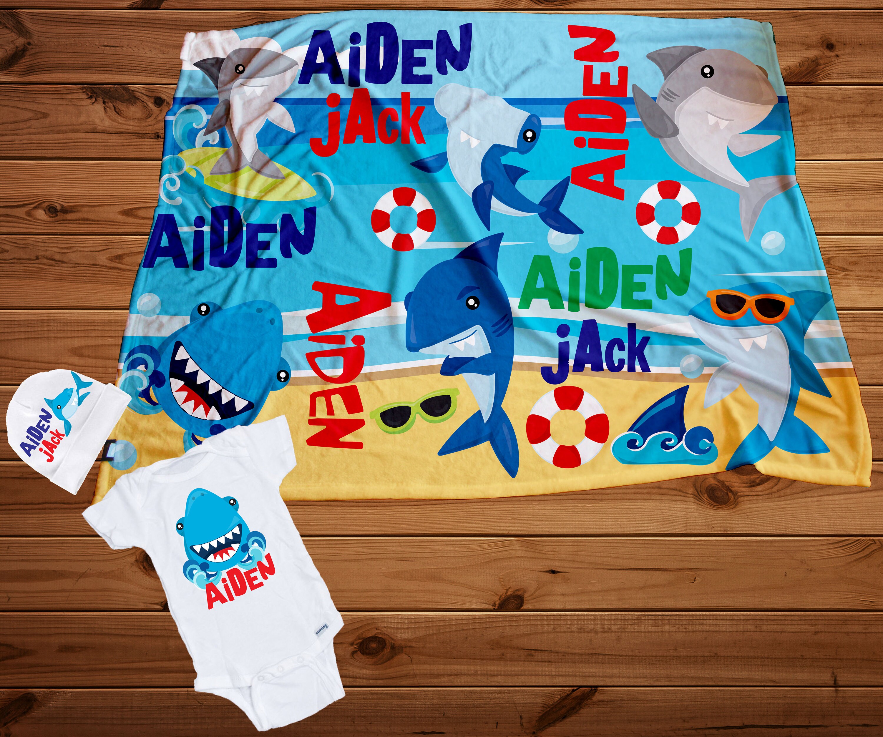 Baby Shark Blanket Etsy