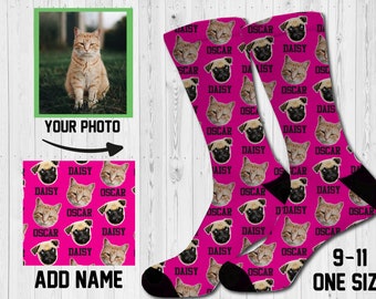 Custom Face Socks/Photo Socks /Custom Socks/Personalized Name Socks/Custom Printed Socks/Face Socks/Funny Socks/Photo Gifts