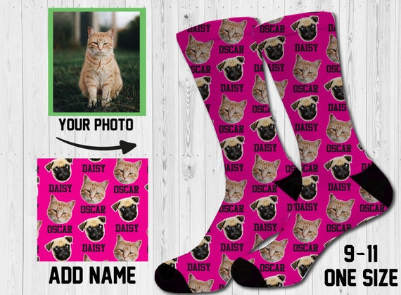 Custom Face Socks/Photo Socks /Custom Socks/Personalized Name Socks/Custom Printed Socks/Face Socks/Funny Socks/Photo Gifts Il_570xn