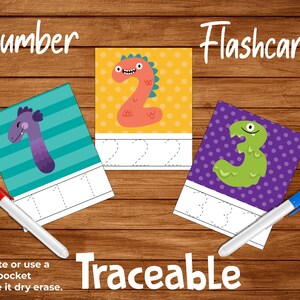 Number Tracing Printable Flash Cards,Educational Activity, Homeschool Printable Writing Practice,Handwriting Practice,Homeschooling, Learn