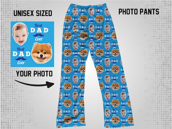 Buy Dad Face Pants Best Dad Photo Pajama Pants Kids Face Pants