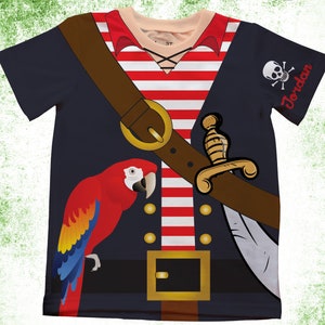 Pirate Dress Up Shirt/Personalized Pirate T-Shirts/Kids Pirate Birthday Shirts/Onesie®,Youth and Adult Shirts/Family Pirate Shirts,