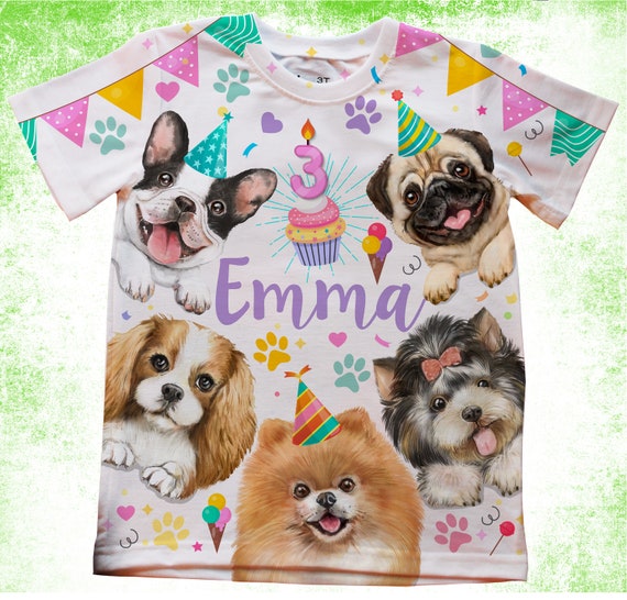 Buy Paw-ty Birthday Shirt/personalized Dog Theme Online in India - Etsy
