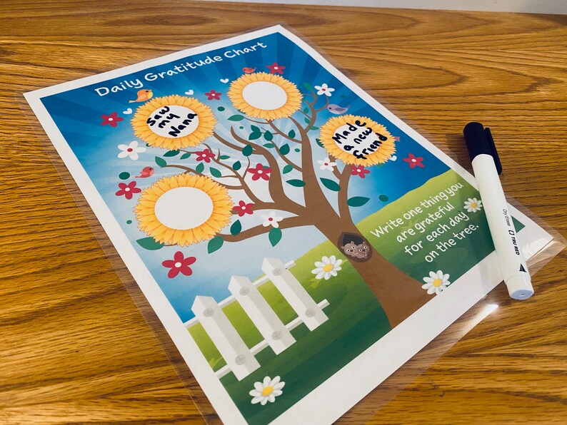 Daily Gratitude Chart, Growth Mindset, Homeschool Fun Learning ...