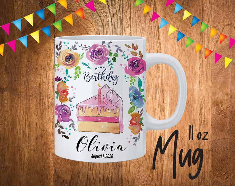 Personalized Birthday Plate/girls Bday Party Plate/happy Etsy