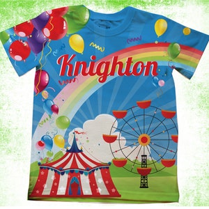 Circus birthday Shirt/Personalized going to the fair T-Shirts/Carnival Birthday Shirts/Personalized Carnival Circus/Festival Circus Birthday