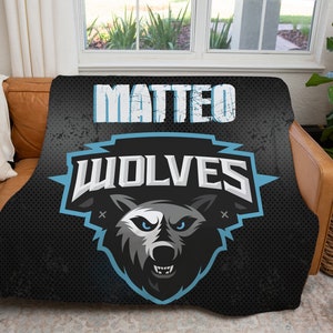 Logo Photo blanket, Sports Fleece blanket, Personalized Stadium Team blanket, Team Logo Blanket, Sherpa Blanket, Free Shipping,