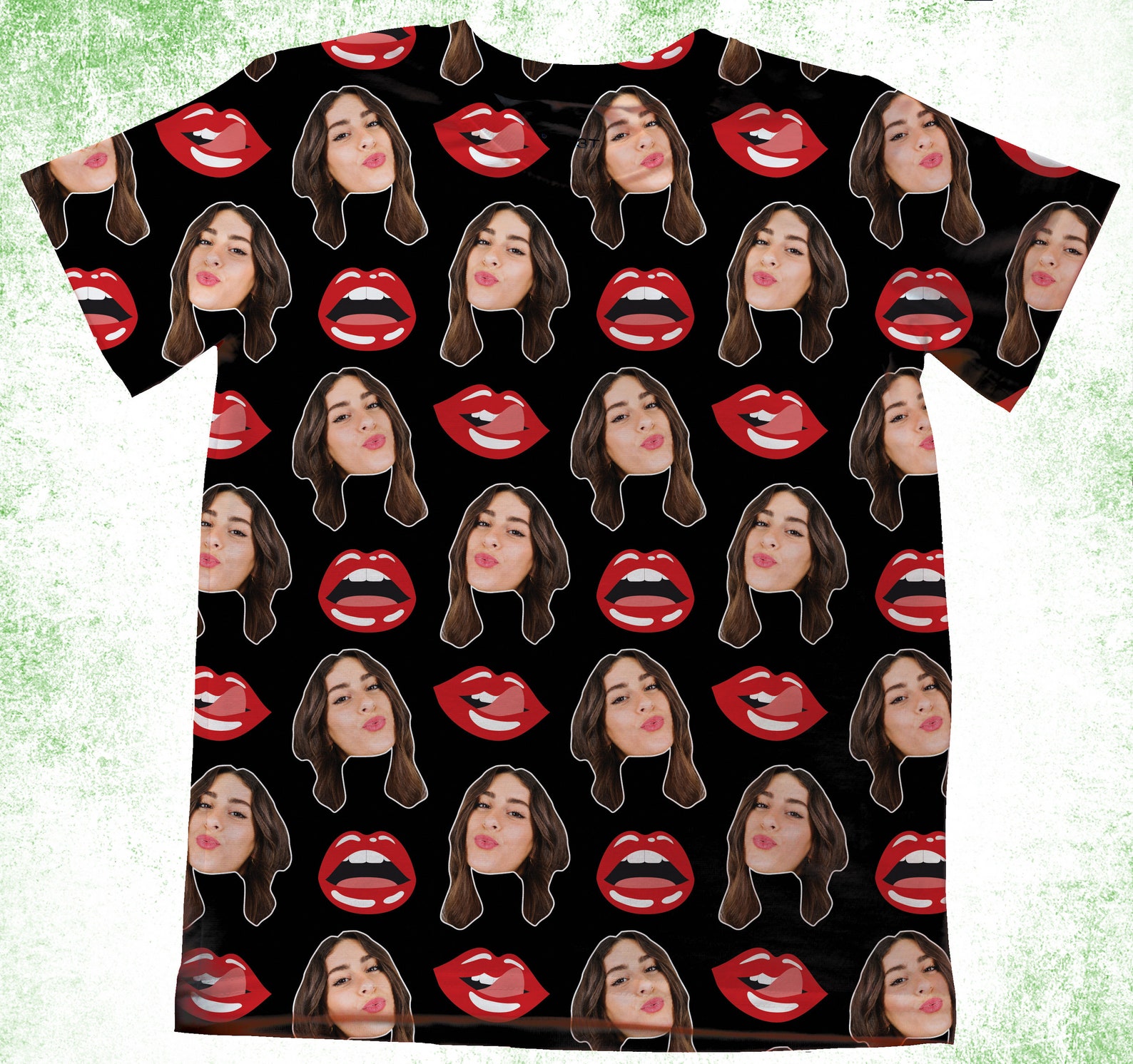 Boyfriend Tshirts Face Photo Tshirt Face Shirt lips and Etsy