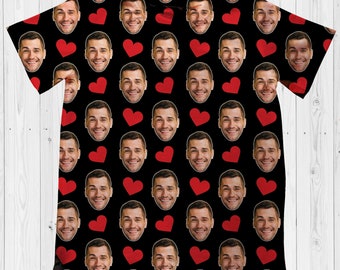 Vriend T-shirts, Huisdier Foto T-shirt, Gezicht Shirt, Pet Face Tee, Gepersonaliseerde Huisdier Foto Cadeau, Aangepast Gezicht T-shirts, Gepersonaliseerde Gezicht Shirts