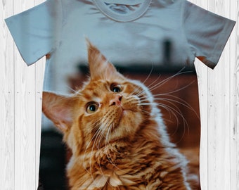 Foto T-shirts, Menselijk gezicht T-shirt, gepersonaliseerde kids foto cadeau, aangepaste foto T-shirts, gepersonaliseerde foto-shirts, kindermaten, elke foto
