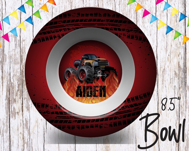 Monster Truck Plate/custom Plate for Kids/ Truck Etsy
