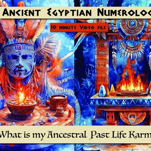 Qual é o meu Karma Ancestral de Vidas Passadas/Leitura de Vidas Passadas/Numerologia Egípcia Antiga/Vídeo de 10 minutos Relacionamento/Astrologia/Numerologia