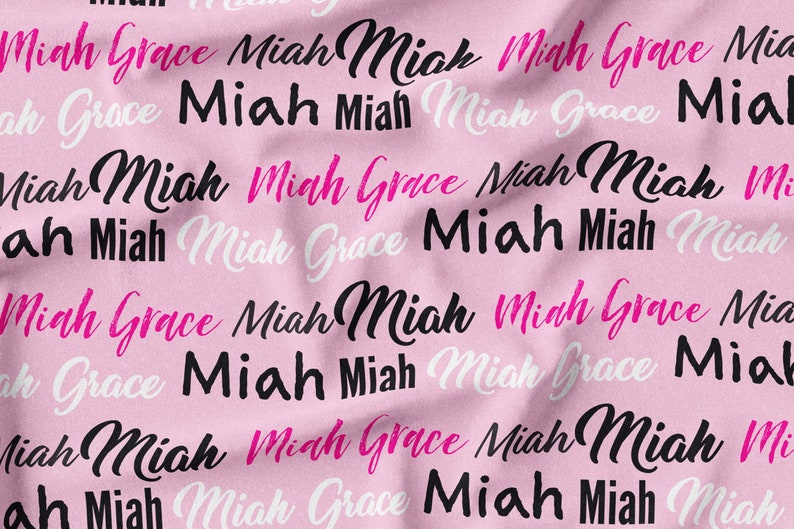 Personalized name crib sheets, girls name nursery blanket, sheets or pillowcases, Changing pad cover, girls name personalized comforter image 1