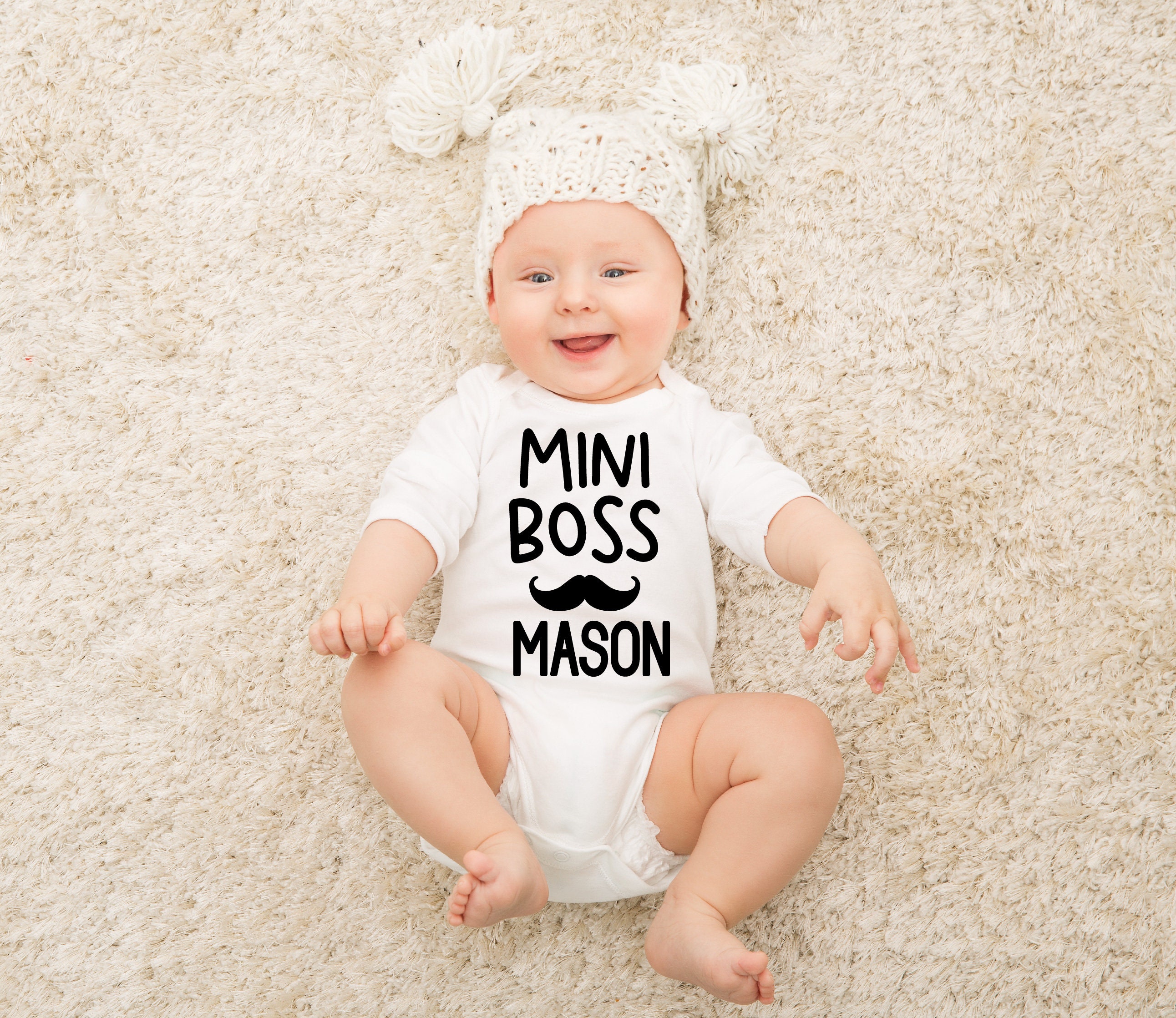 Personalized Mini Boss Onesie® Personalized Onesie® Custom Etsy UK