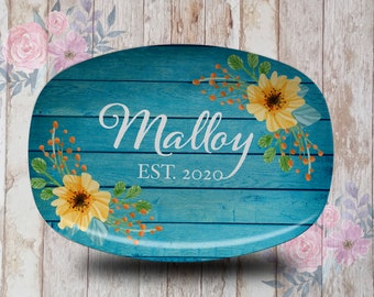 Family Name Serving Platter, Wedding Gifts, Shower gifts, Personalized Wedding Platter, Custom Wedding Serving Platter, Bridal Shower Gift,