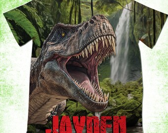 Dinosaur Birthday Shirt/Personalized Ferocious T-Rex Party T-Shirts/ Dinosaur Theme Party/Family Dinosaur Shirts/Custom Dinosaur Bday Shirt