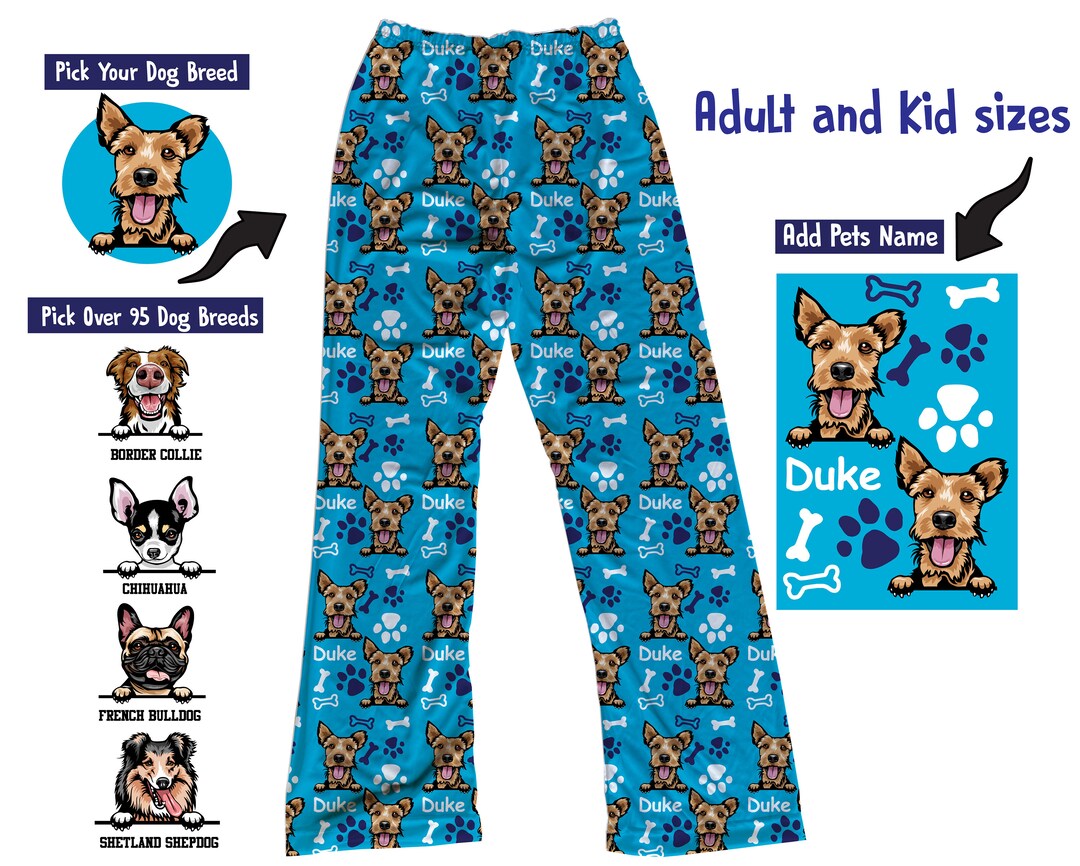Dog breed pajama pants deals