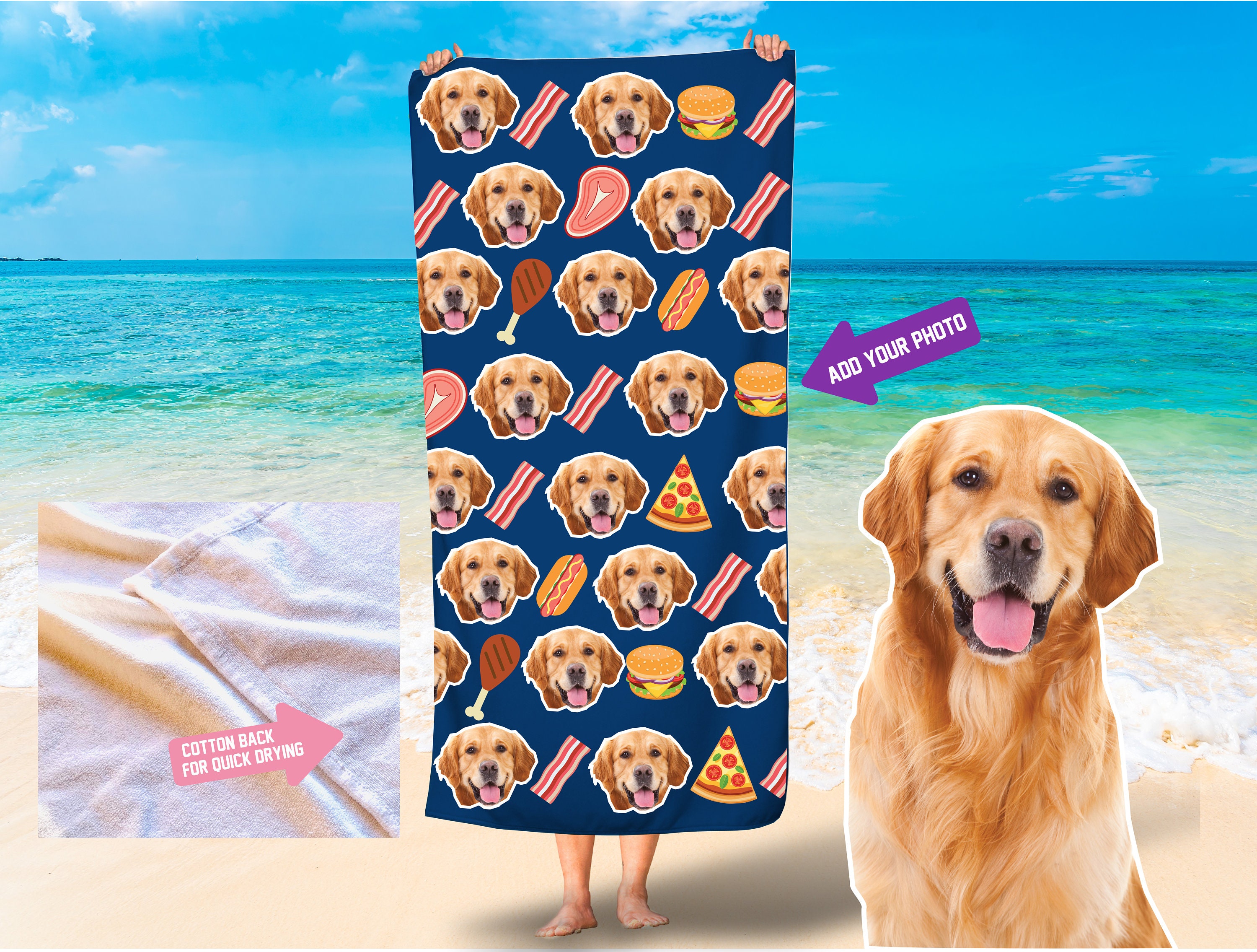 Puppy beach towel 2025