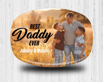 Photo Platter For Dads, Fathers Day Gifts, Serving Platter for Men, Custom Serving Platter, Personalized Mens Gifts, Grandfather Gifts