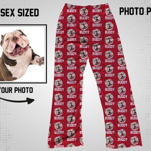 Face Pants, Custom Photo Pajama Pants, Kids Face Pants, Pet Face Pants, Personalized Pet Gift, Custom Face Print Pajamas
