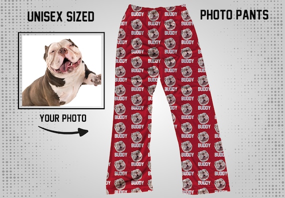 Face Pants, Custom Photo Pajama Pants, Kids Face Pants, Pet Face Pants, Personalized Pet Gift, Custom Face Print Pajamas Il_570xn