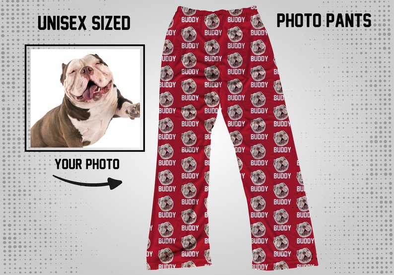 Face Pants Custom Photo Pajama Pants Kids Face Pants Pet Etsy
