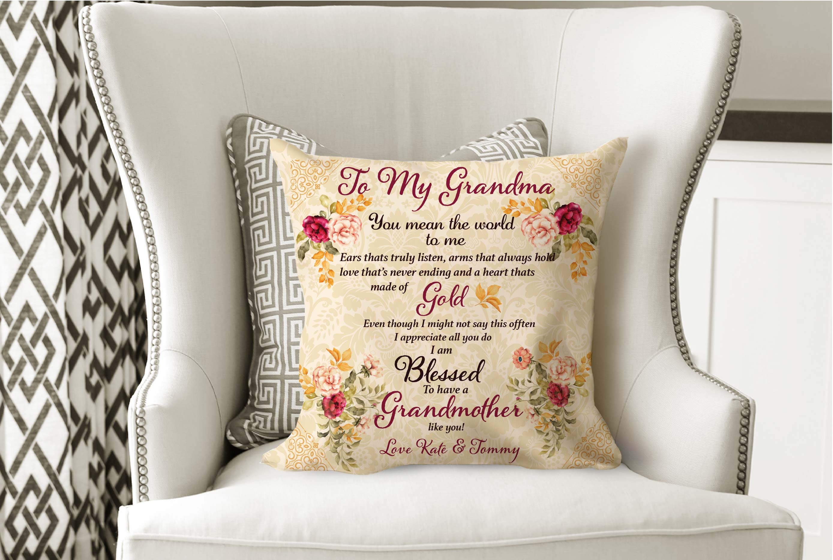 To My Grandmother Pillow Grandmothers Are Loved Pillow Etsy Canada
