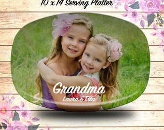 Photo Serving Platter, 10x14 Platter, Custom Platter, Design Your Own Platter, Serving Platter, Gift for Nana, Mom, Nonna, Mawmaw, Glam-ma