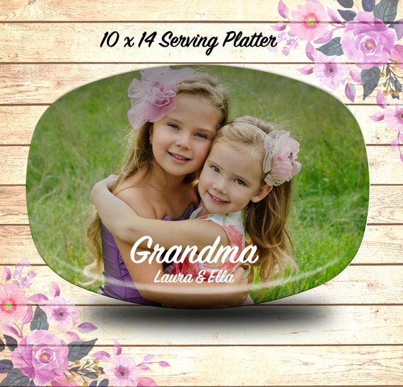 Photo Serving Platter, 10x14 Platter, Custom Platter, Design Your Own Platter, Serving Platter, Gift for Nana, Mom, Nonna, Mawmaw, Glam-ma Il_570xn