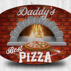 Custom Pizza Plate, Personalized Dad's Pizza Platter, BBQ Gifts, Serving Platter Gifts, Custom Serving Platter, Personalized Dad Gifts.