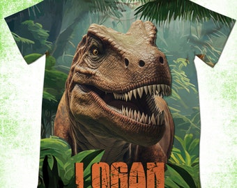 T-Rex Birthday Shirt/Personalized T-Rex Party T-Shirts/Tyrannosaurus Bday Shirts/Family Dinosaur Shirts/Custom Dinosaur Bday Shirt