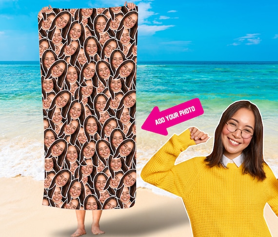 Buy Collage Photo Face Beach Towels/ Face Beach Towel/custom Photo Online  in India - Etsy