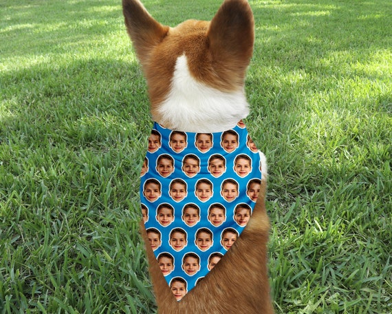 Face Bandana Human Face Pet Face Bandana, Dog Bandana, Personalized Photo Bandana, Custom Face Bandana, Photo Bandana, Dog or human Bandana Il_570xn