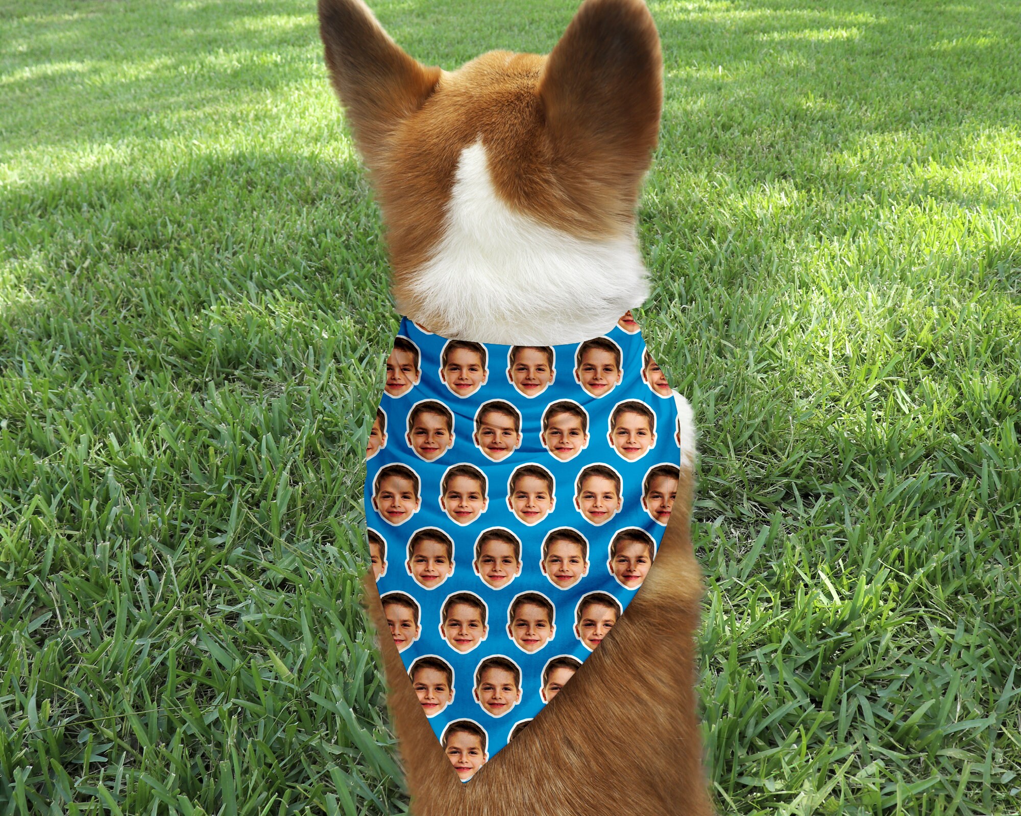 Face Bandana Human Face Pet Face Bandana, Dog Bandana, Personalized P…