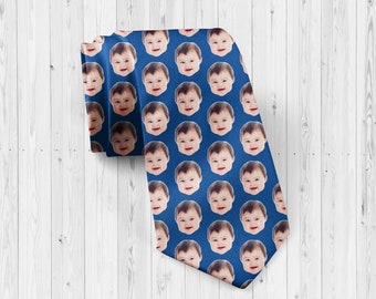 Personalized Photo Neck tie, Kids faces on a tie, Face tie, Dad gifts, Gifts from kids, Fathers day gifts