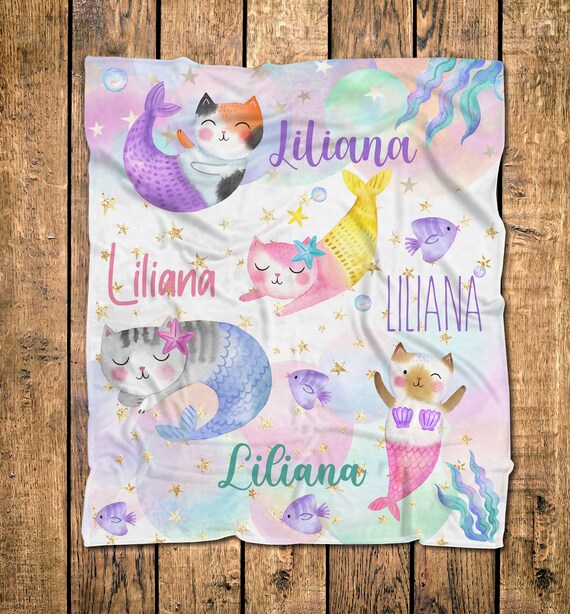 Mermaid clearance cat blanket