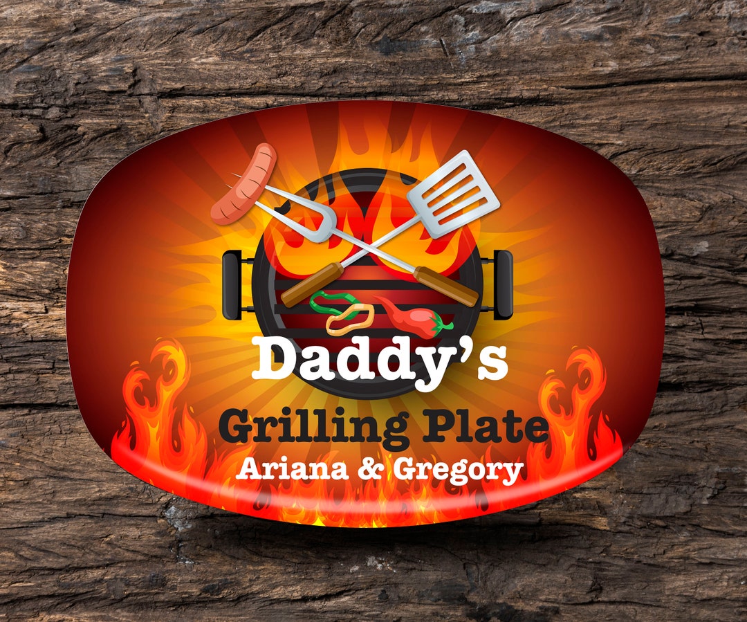 Personalized Daddy Grill Platter, Fathers Day Gifts, BBQ Gifts, Serving