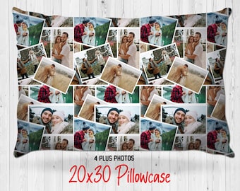 College Photo Pillowcase/Long distance Relationship/dorm pillowcase/Fun couples gifts/newlyweds Custom photo pillowcase/ 20x30 double sided