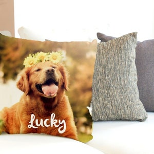Personalized pet photo pillow, Photo Pillow Throw, Photo Collage Pillow, Photo Pillow, Dog or Cat Pillow, Memory Pillow, Housewarming Gifts