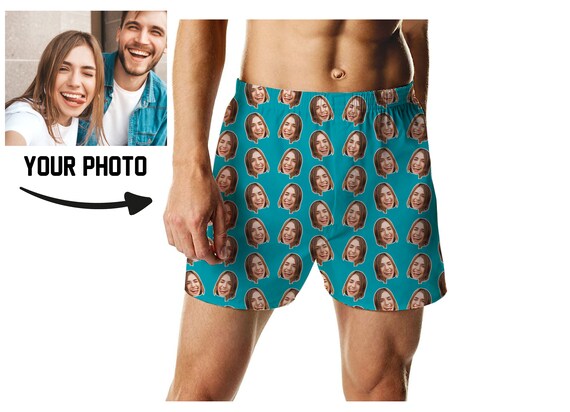 face on boxer shorts