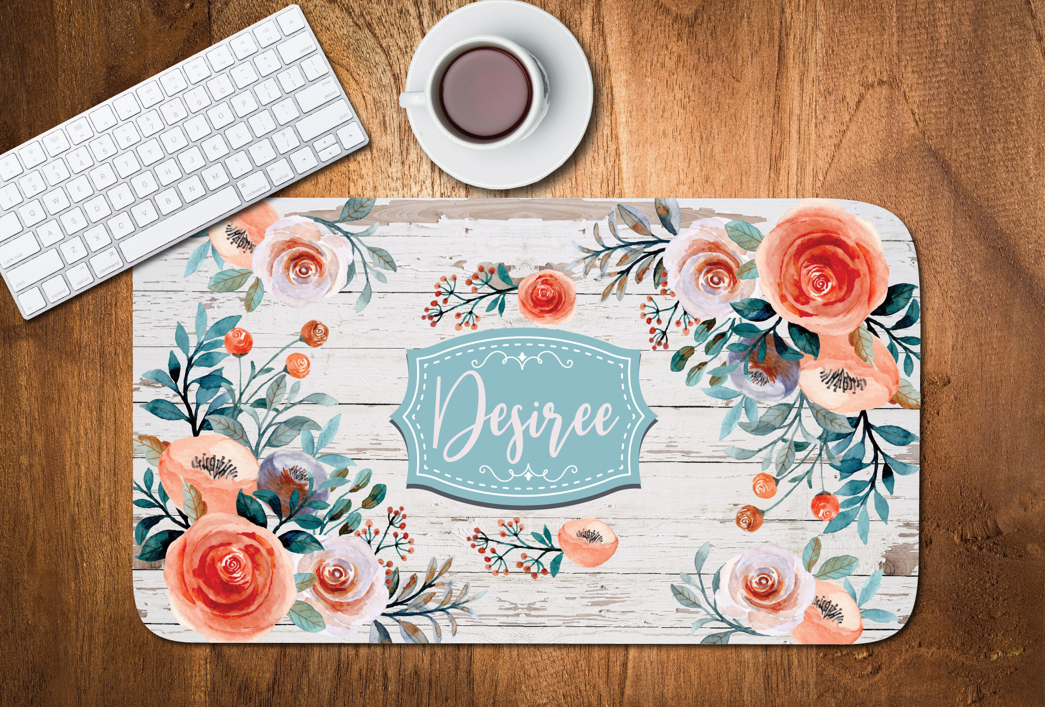 Personalized Desk Mat, Personalized Desk Cushion Pad, Custom Desk Pad, Monogrammed Desk Blotter