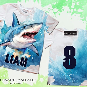 Shark Birthday Shirt/Under The Sea Shark Party T-Shirts/Shark Birthday Theme Shirts/Sea Animals Party/Sea Aquarium Family Birthday
