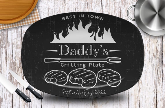 Personalized Grill Master Platter, Fathers Day Gifts, BBQ Gifts, Serving  Platter for Men, Custom Serving Platter, Personalized Mens Gifts