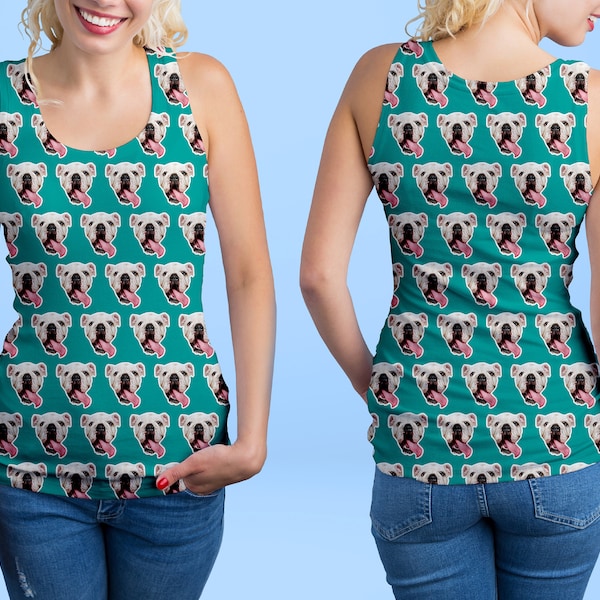 Kids/Pets/Human Face Tank Tops/Pet Face Tank/Faces On Shirt/Personalized Pets Tank Top/Custom Face Tanks/Personalized Face Shirt or Tank