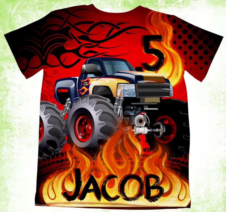 Monster Truck Plate/custom Plate for Kids/ Truck Etsy