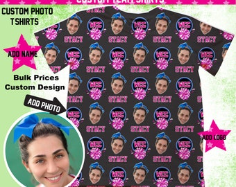 Aangepaste cheerleadershirt/cheershirt/cheerleading moeder shirt/logo sportshirt/game dag shirt/cadeau voor cheerleader/cheer team shirts