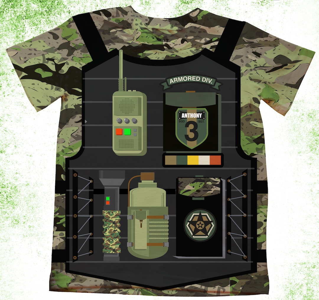 Camicia di compleanno militare/T-shirt personalizzate delle forze
