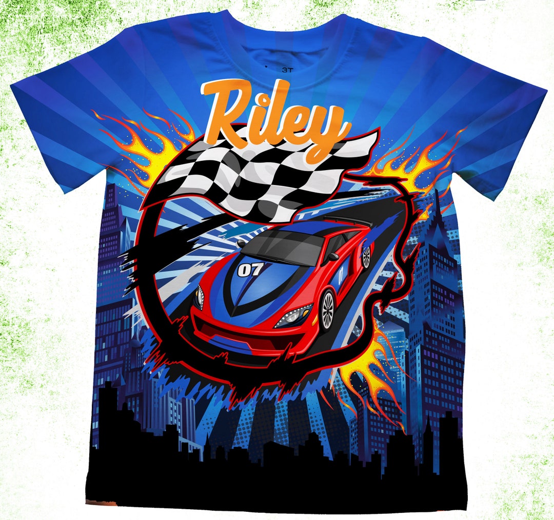 Race Car Birthday Shirt/personalized Race Car Tshirts/kids Birthday