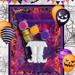 Halloween Ceramic Paint Set/Halloween Party Favor/Halloween Gift/Halloween Craft Kit /DIY Paint Craft/Halloween Party Favor/Treat Bag