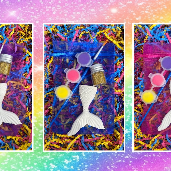 Mermaid Party Favor Paint Kit Etsy